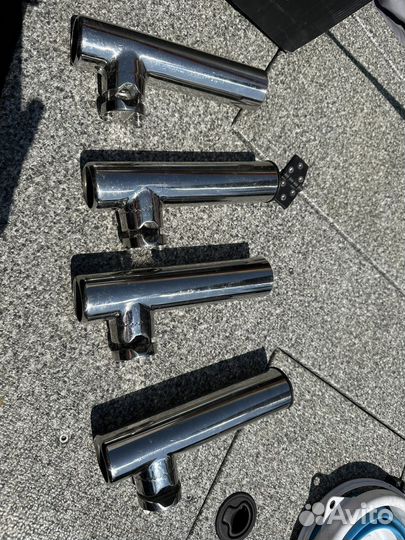 Держатель для спининга в лодку из нержавейки