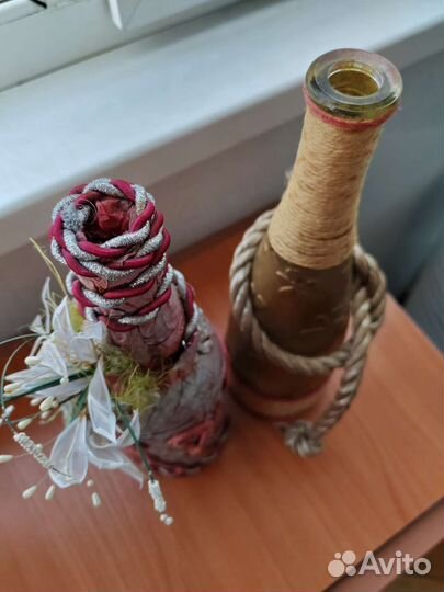 Бутылка икебана