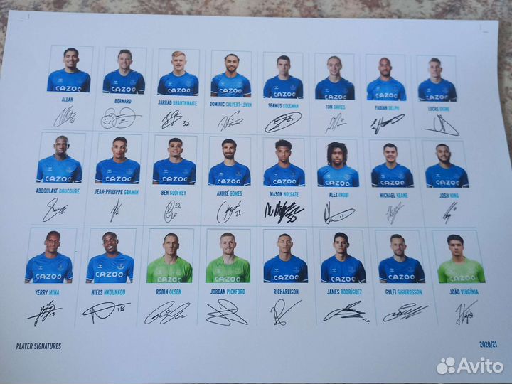 Автограф футбол