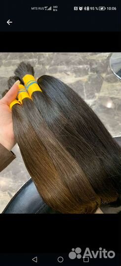Волосы для наращивания в срезе
