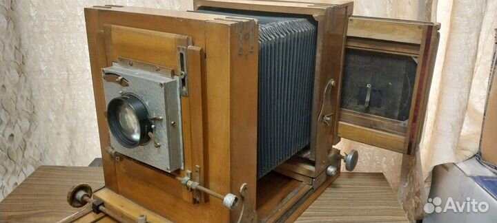 Салонный деревянный фотоаппарат эпоха СССР