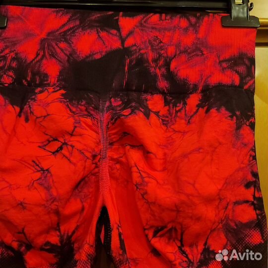 Легенсы пушап красные