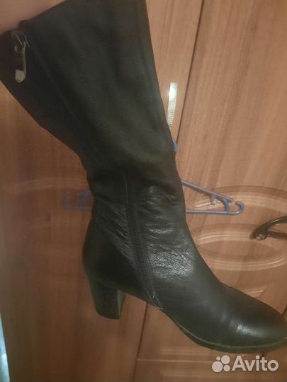 Сапоги женские натуральная кожа 37 размер