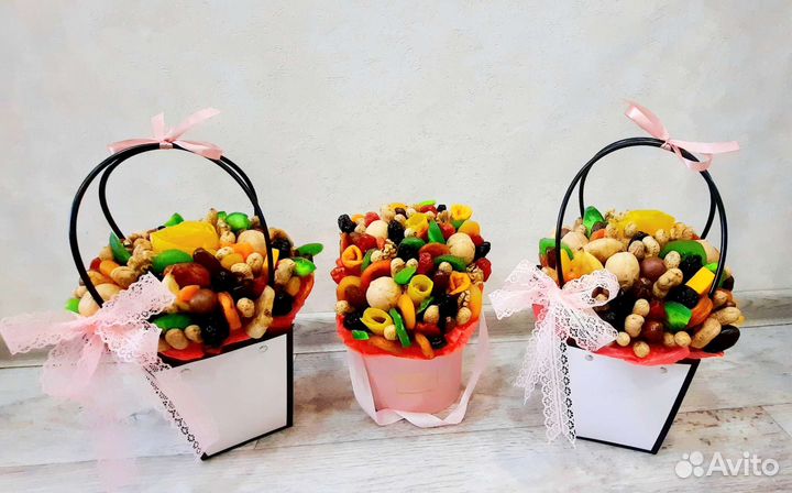 Сухофруктовые букеты