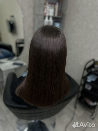 Кератиновое выпрямление волос на дому