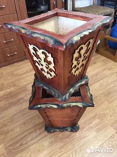 Деревянные кашпо