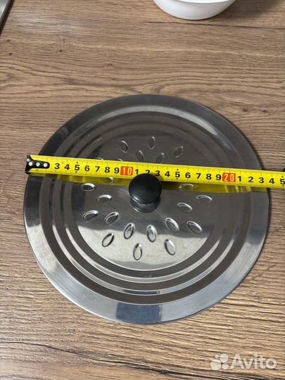 Крышка металлическая универсальная до 24 см