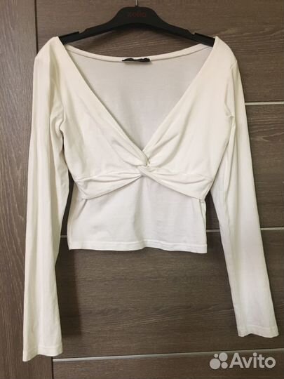 Лонгслив укороченный