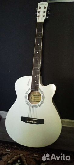 Акустическая гитара elitaro white version