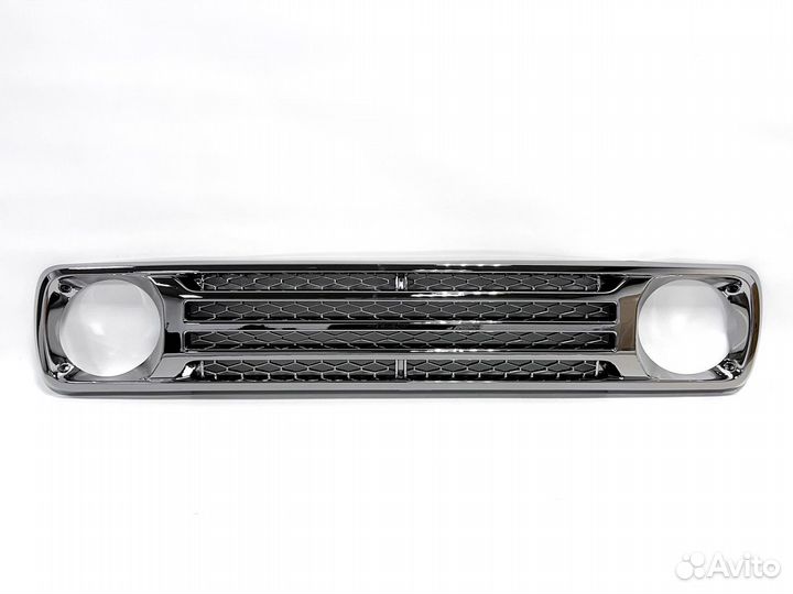 Решетка радиатора Хром Лада 4х4 с сеткой