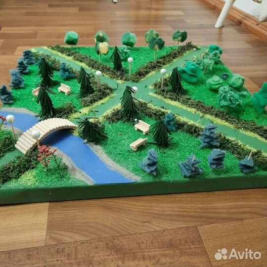 Макет сада, парка