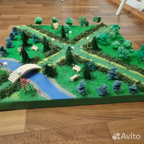 Макет сада, парка