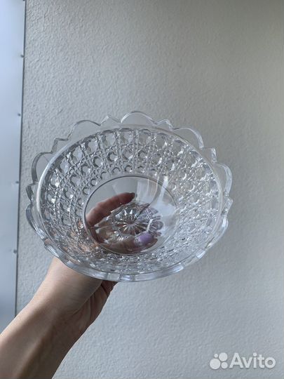 Ваза для фруктов на ножке СССР