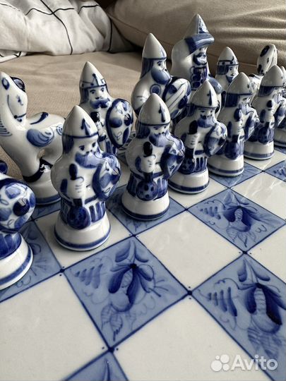 Шахматы гжель
