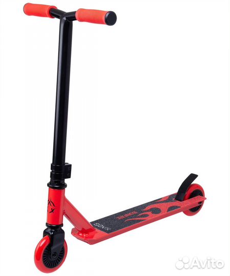 Самокат Xaos Bonfire трюковый, красный