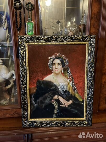 Картина антиквариат Старинная