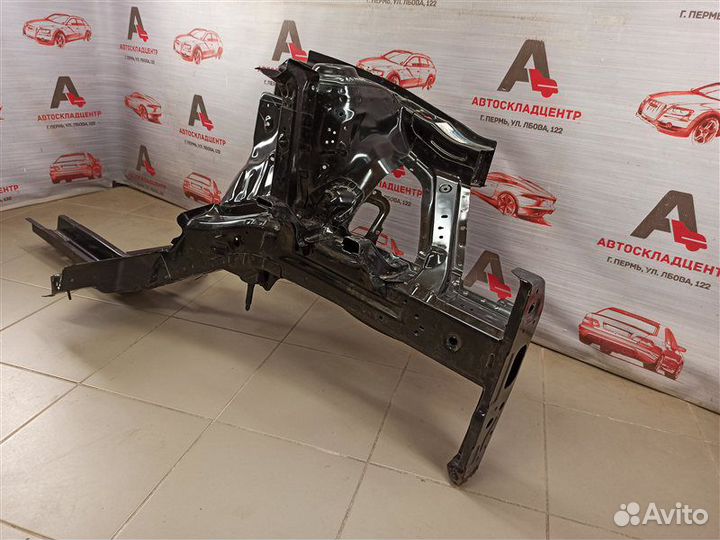 Лонжерон - в сборе с брызговиком передний левый