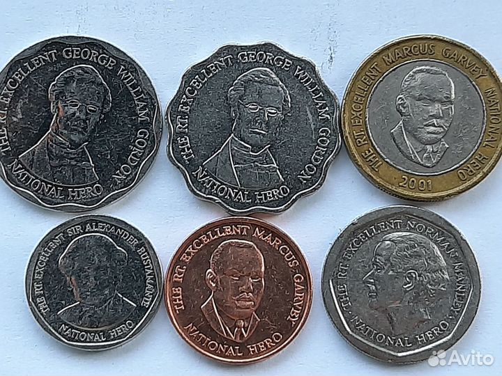 Монеты Индонезии, Филиппин, Ямайки, Китая