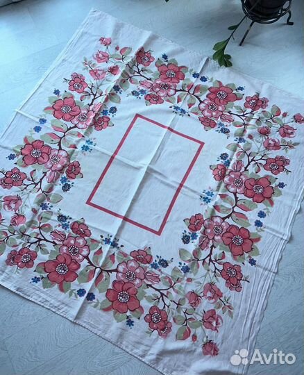 Скатерть салфетка ришелье лен с вышивкой