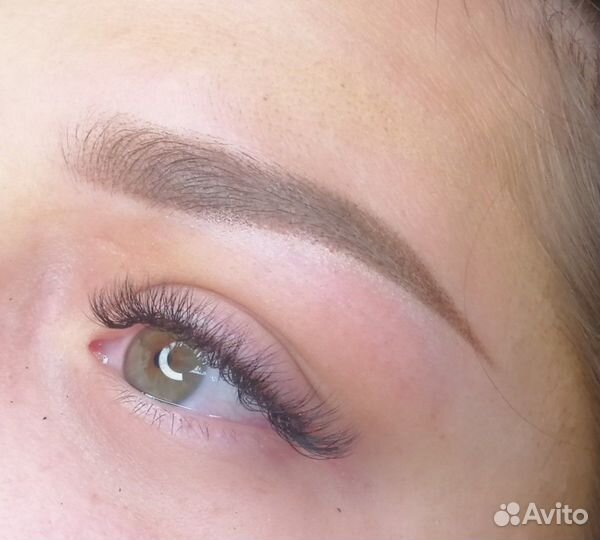 Татуаж бровей, микроблейдинг, волоски, пудровые бр