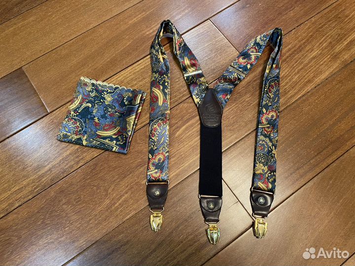 Подарочный набор Подтяжки+Платок Golden Turtle