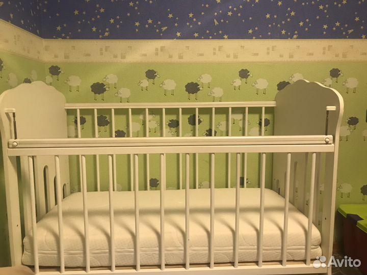 Детская кроватка Островок уюта. Бабочки»