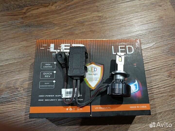 LED лампы h7 65w 12v 6000k