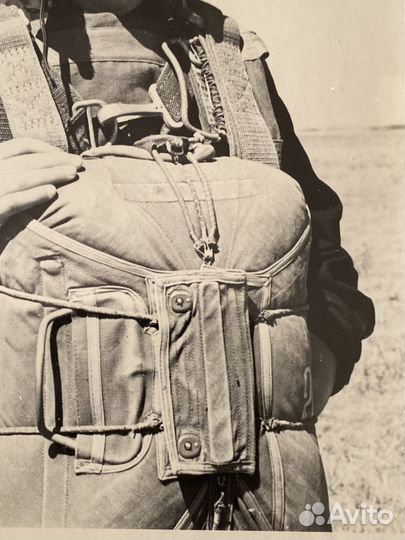 Парашютистка из СССР 1959г. Экипировка, парашют