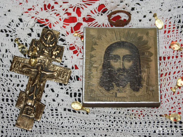 Старинная Афонская Икона. Спаситель