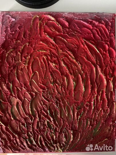 Фактурная картина акрилом