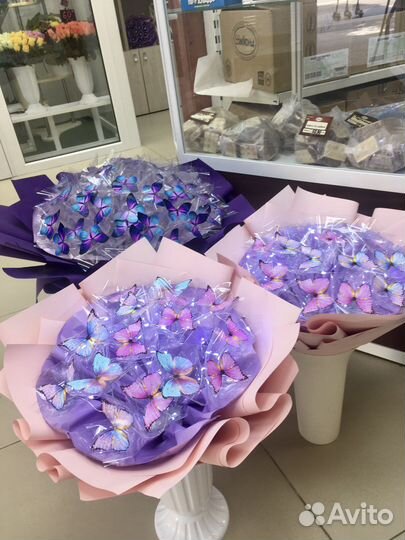 Букеты из бабочек