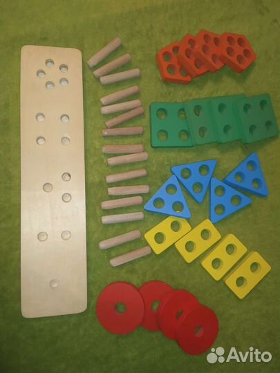 Деревяшки-развивашки монтессори