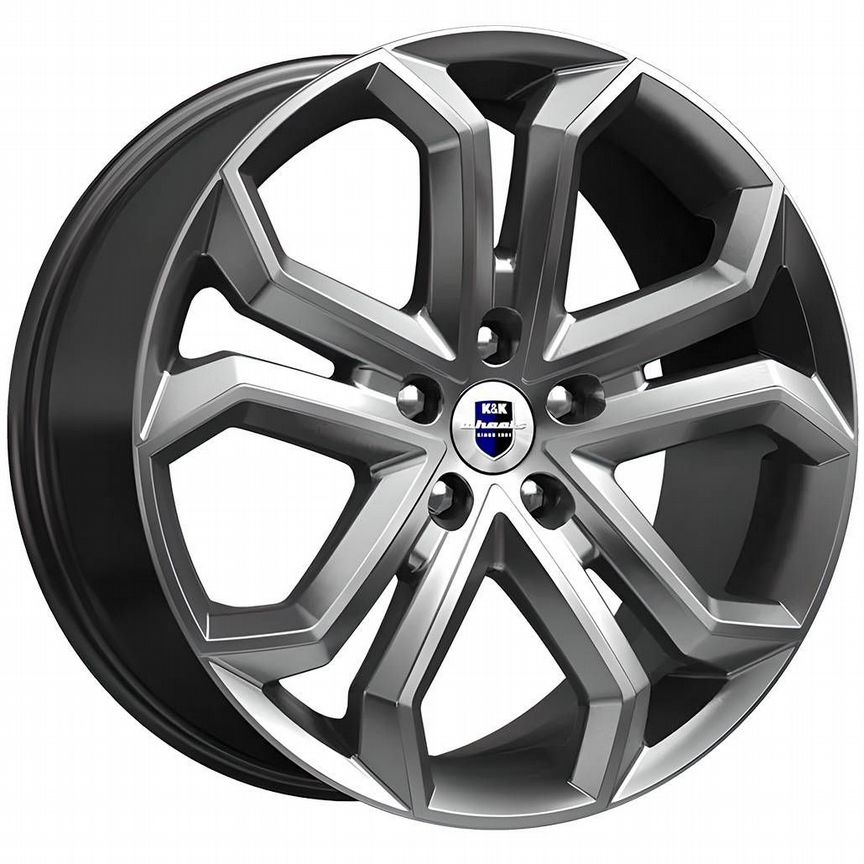 Диски K&K Пандора 8.5x19 5x127 ET40 D71.6 Дарк платинум