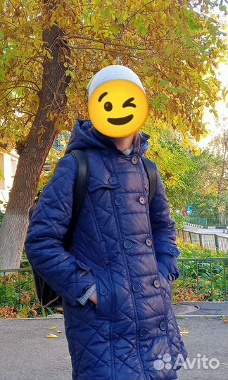 Пальто(Acoola)р.122-128 + Сапоги р.32 + Шапка