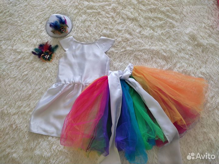 Новогодний костюм 3в1 (зайчик, звездочка, радуга)