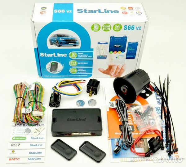 Установка StarLine S66 V2 BT GSM с автозапуском