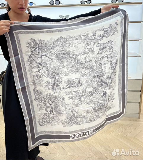 Шелковый Платок Dior Toile DE Jouy Sauvage 90