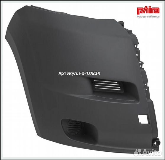 Боковина переднего бампера ситроен Jumper