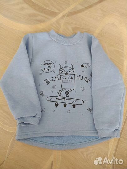 Толстовка утеплённая (рост 104)