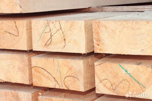 Обрезной брус 100х200х6000 ГОСТ