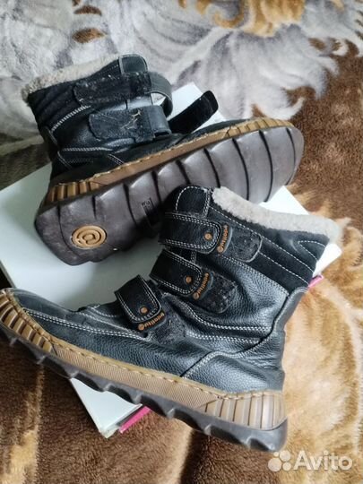 Ботинки мужские натуральная кожа, мех