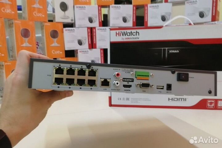 POE 8 каналов IP видеорегистратор DS-N308P(C)