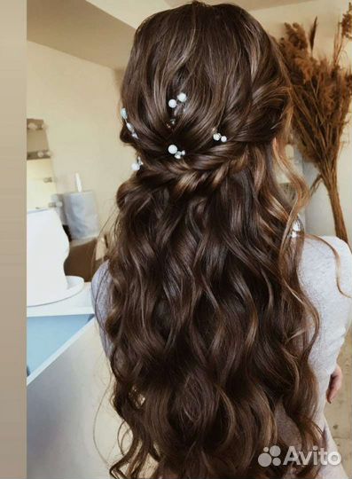 Праздничные прически, локоны, пучки