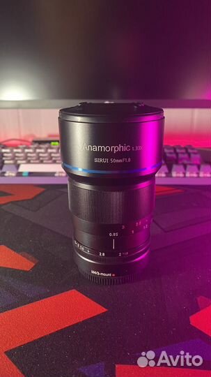 Объектив sirui 50mm f1.8 anamorphic micro 4/3