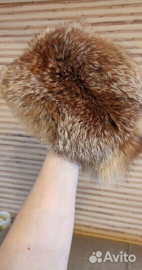 Шапка лиса меховая
