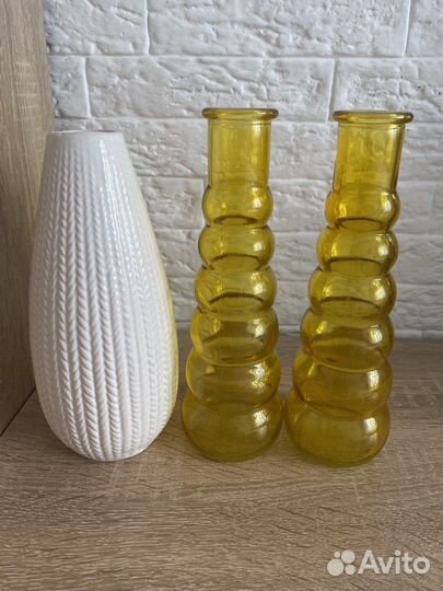 Вазы (стекло,керамика)