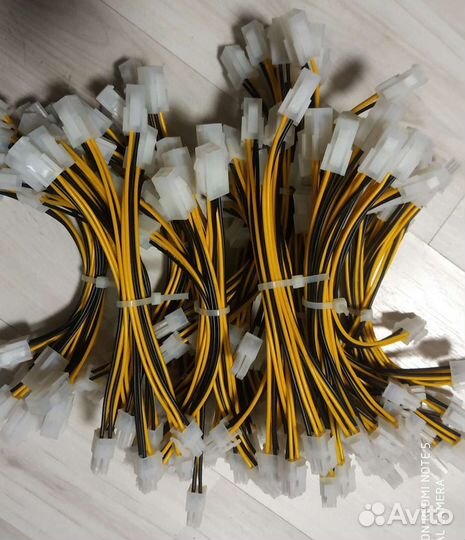 Удлинитель переходник 6pin 4pin 24pin процессора