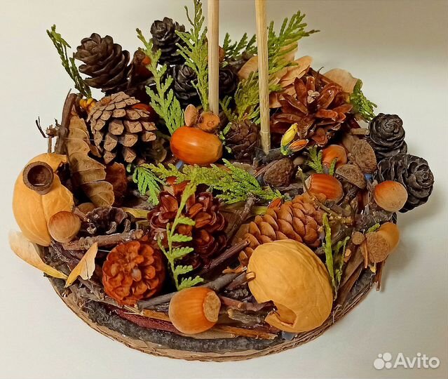 Осенняя поделка из природных материалов 