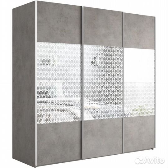 Шкаф-купе Эста 3-х дверный Комби (6 лдсп / 6 Стеко