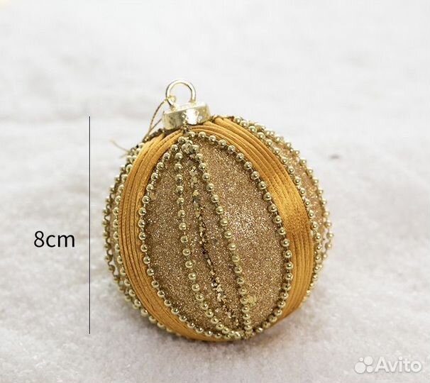 Набор елочных игрушек ручной работы